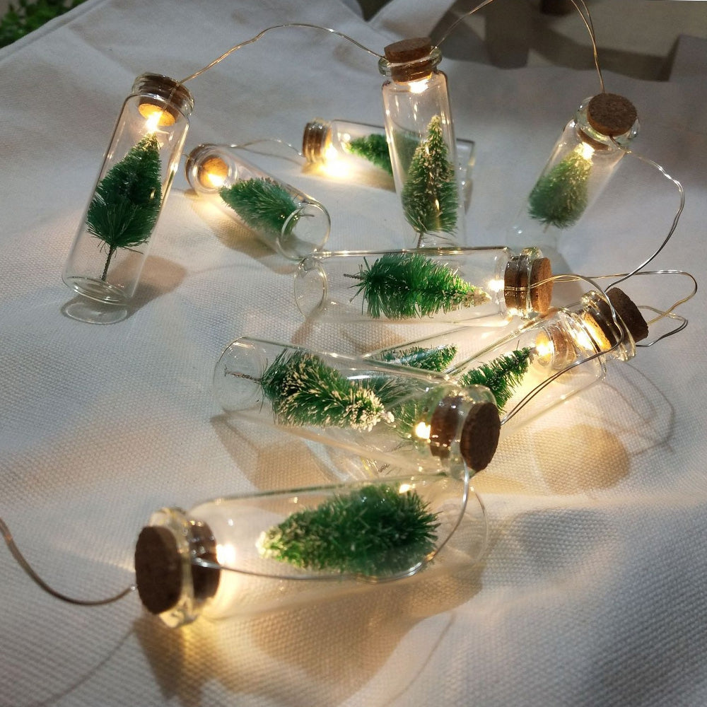 10 LEDs Christmas Tree Wishing Bottle Light String