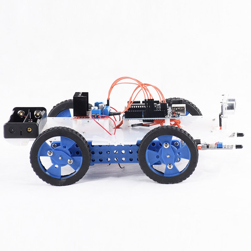 PXWG 1TJ00011 Infrared Ultrasonic Obstacle Avoidance Car Set Toy