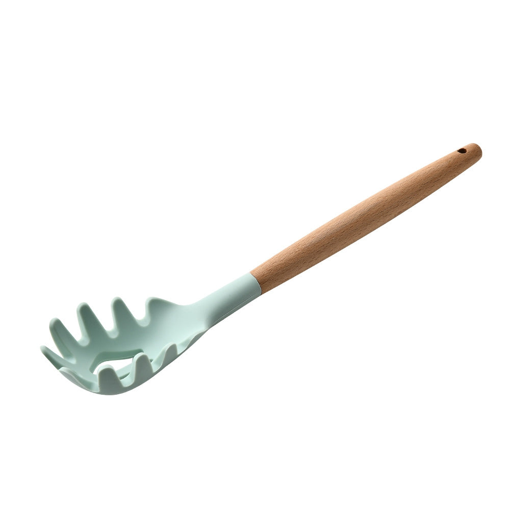 Household Silicone Wooden Cooking Utensil Kitchen Accessories Set