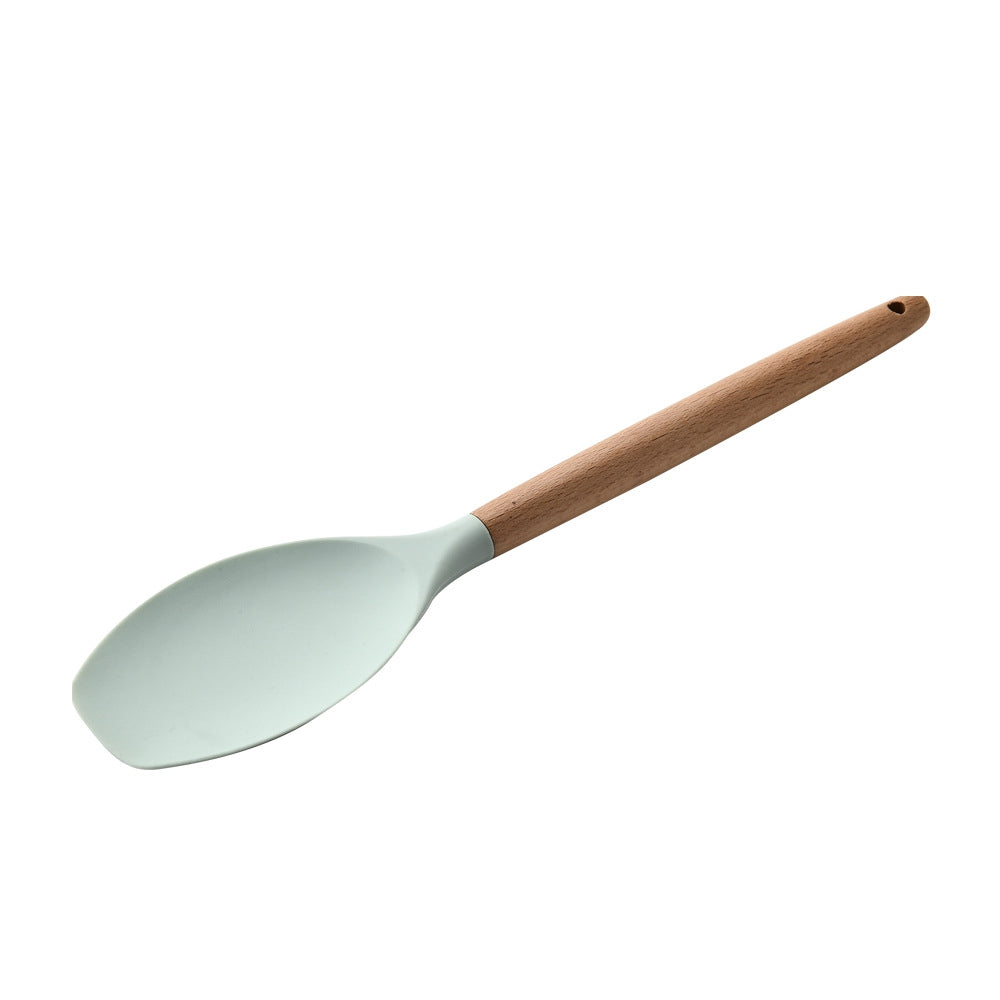 Household Silicone Wooden Cooking Utensil Kitchen Accessories Set