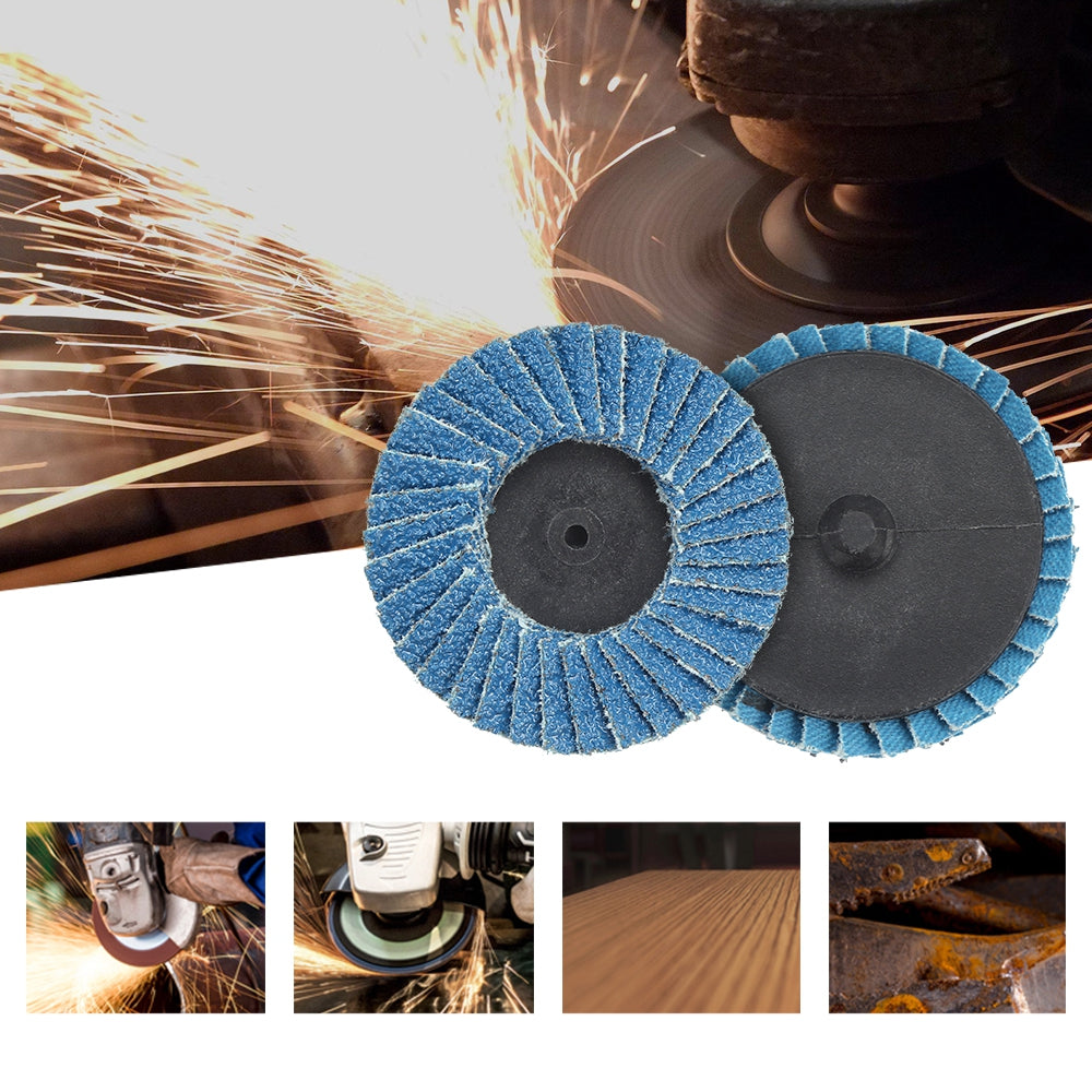 10pcs 2 inch Roll Lock Sanding Flap Wheel