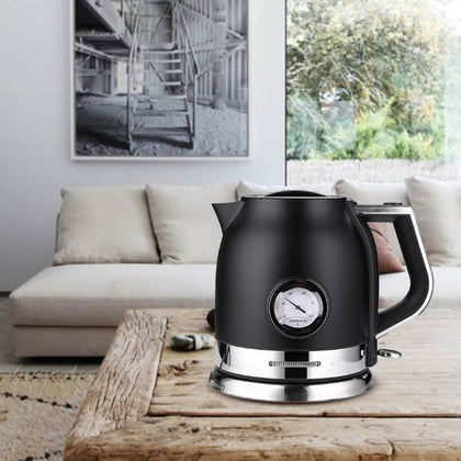 1.8L Stainless Steel Electric Kettle with Thermometer Auto Shut-off Fast Heating Water Boiler