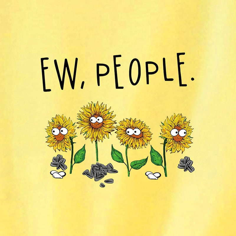 SC232 Sunflower Printed Short Sleeved Women T-shirt