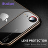 Ihaitun Luxury Lens Glass Case For Iphone Xs Max Xr Cases Ultra Thin Pc Transparent Back Glass Cover For Iphone X Xs 10 7 8 Plus
