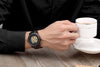 Mg. Orkina Men Wristwatch Golden Skeleton Clock Mechanical Male Wrist Watch Black Relogio Masculino Automatic Zegarek Meski