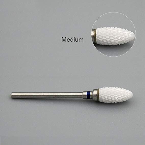 Kads Ceramic Carbide Nail Drill Bit 3/32" Electric Ceramic Cutter Nail File Manicure Pedicure Machine Tool Milling Cutters