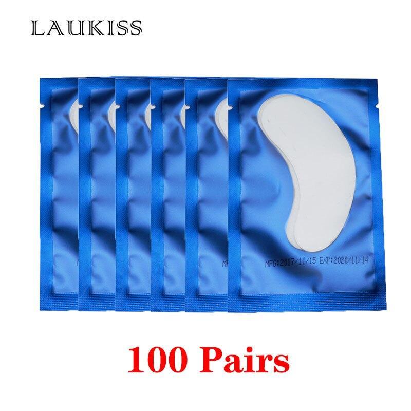 25/50/100 Pairs/Lot Patches For Eyelash Extension Under Eye Pads Paper Patches Pink Lint Free Stickers For False Eyelashes