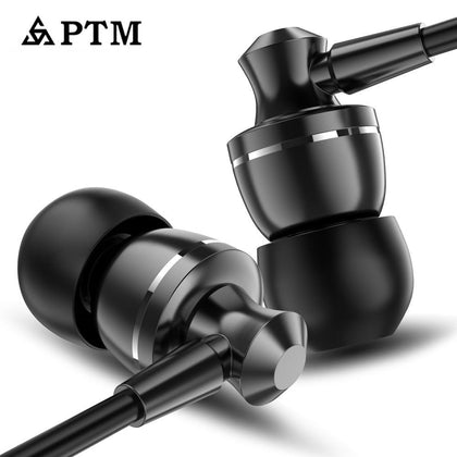 PTM D11 Super Bass Earphone Sport Headphones Noise Canceling With Mic Gaming Headset for Phone Iphone Xiaomi Samsung MP3 Earbuds