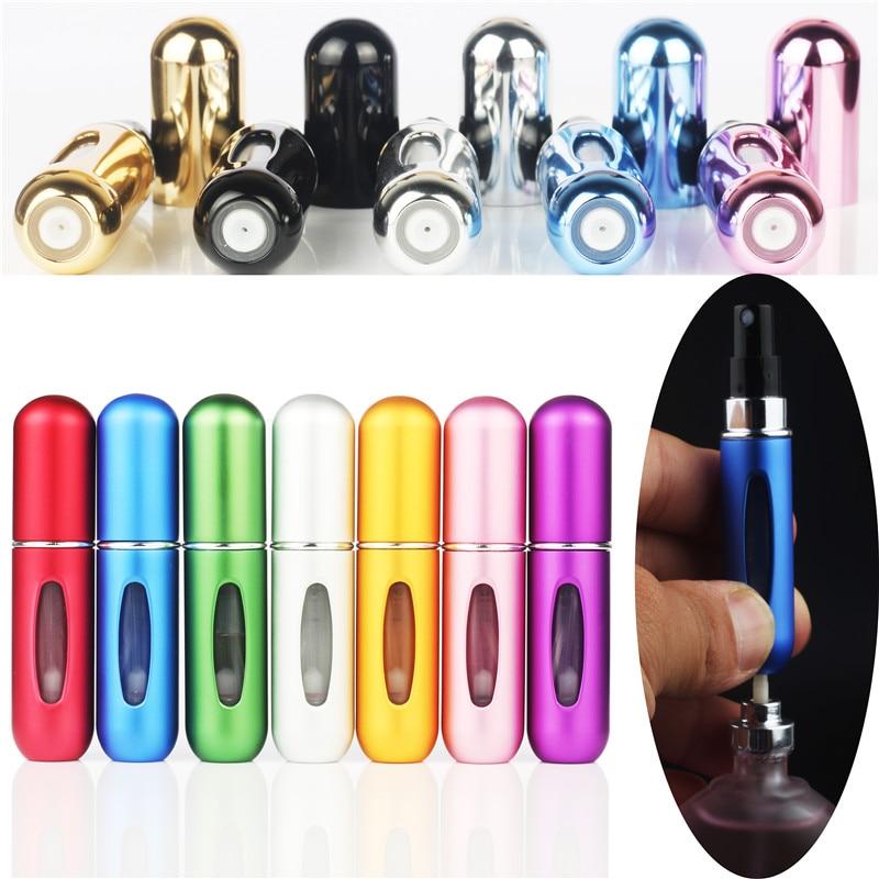 Travel Mini Refillable Conveniet Empty Atomizer Perfume Bottles Scent Pump Spray Case Parfum Airless Pump Cosmetic Container 5Cc
