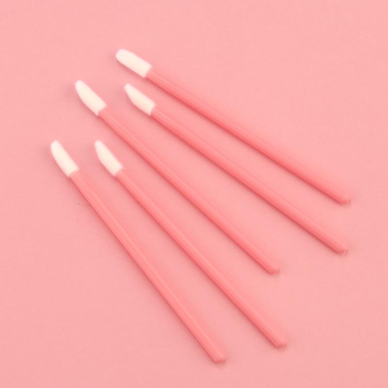 50Pcs Disposable Lip Brush Set Lipstick Mascara Wands Brush Cleaning Eyelash Eyebrow Make Up Applicators Tools