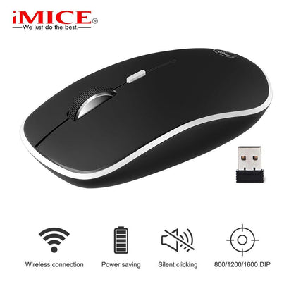 iMice Wireless Mouse Computer Slient mouse For PC Laptop Mini Mause Ergonomic Mice 2.4Ghz Optical Noiseless USB Mouse
