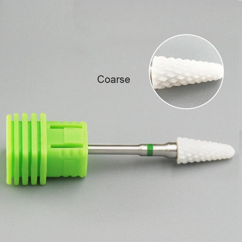 Kads Ceramic Carbide Nail Drill Bit 3/32" Electric Ceramic Cutter Nail File Manicure Pedicure Machine Tool Milling Cutters