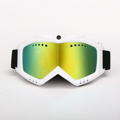 HD 1080P Camera with Ski-Sunglass Goggles with Colorful Double Anti-Fog Lens for Ski / Transparent Lens for Moto Free Shipping