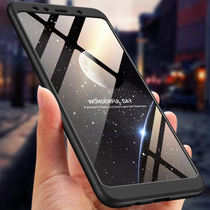 For Galaxy A7 2018 Full Protection Hard PC Shockproof Case For Samsung Galaxy A7 2018 A750F SM-A750FN/DS SM-A750X Tempered Glass