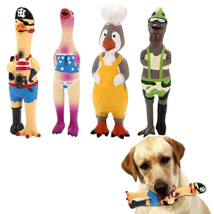 1PC Screaming Rubber Chicken Toy For Dogs Funny Squeak Toy For Dogs Puppy Latex Squeaker Chew Training Pet Products  Styles