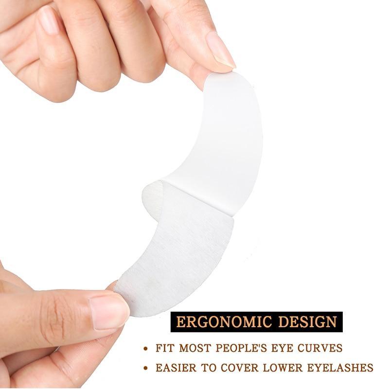 25/50/100 Pairs/Lot Patches For Eyelash Extension Under Eye Pads Paper Patches Pink Lint Free Stickers For False Eyelashes