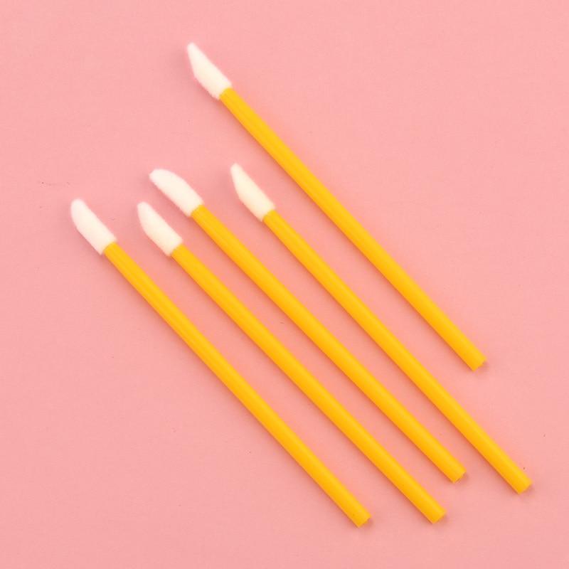 50Pcs Disposable Lip Brush Set Lipstick Mascara Wands Brush Cleaning Eyelash Eyebrow Make Up Applicators Tools