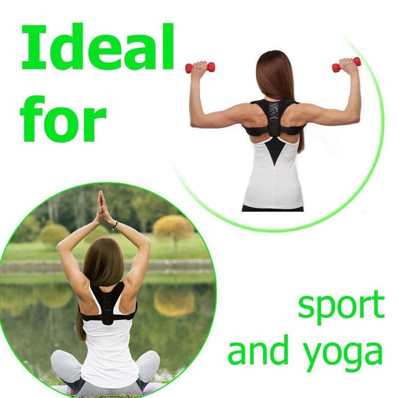 Yosyo Brace Support Belt Adjustable Back Posture Corrector Clavicle Spine Back Shoulder Lumbar Posture Correction