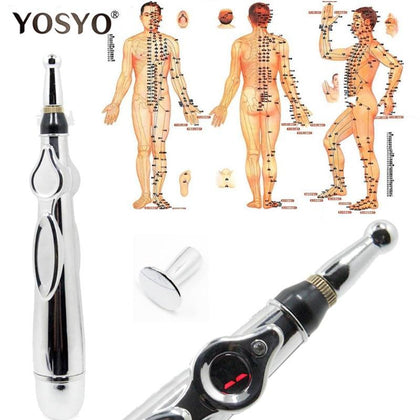2018 Newst Electronic Acupuncture Pen Electric Meridians Laser Therapy Heal Massage Pen Meridian Energy Pen Relief Pain Tools