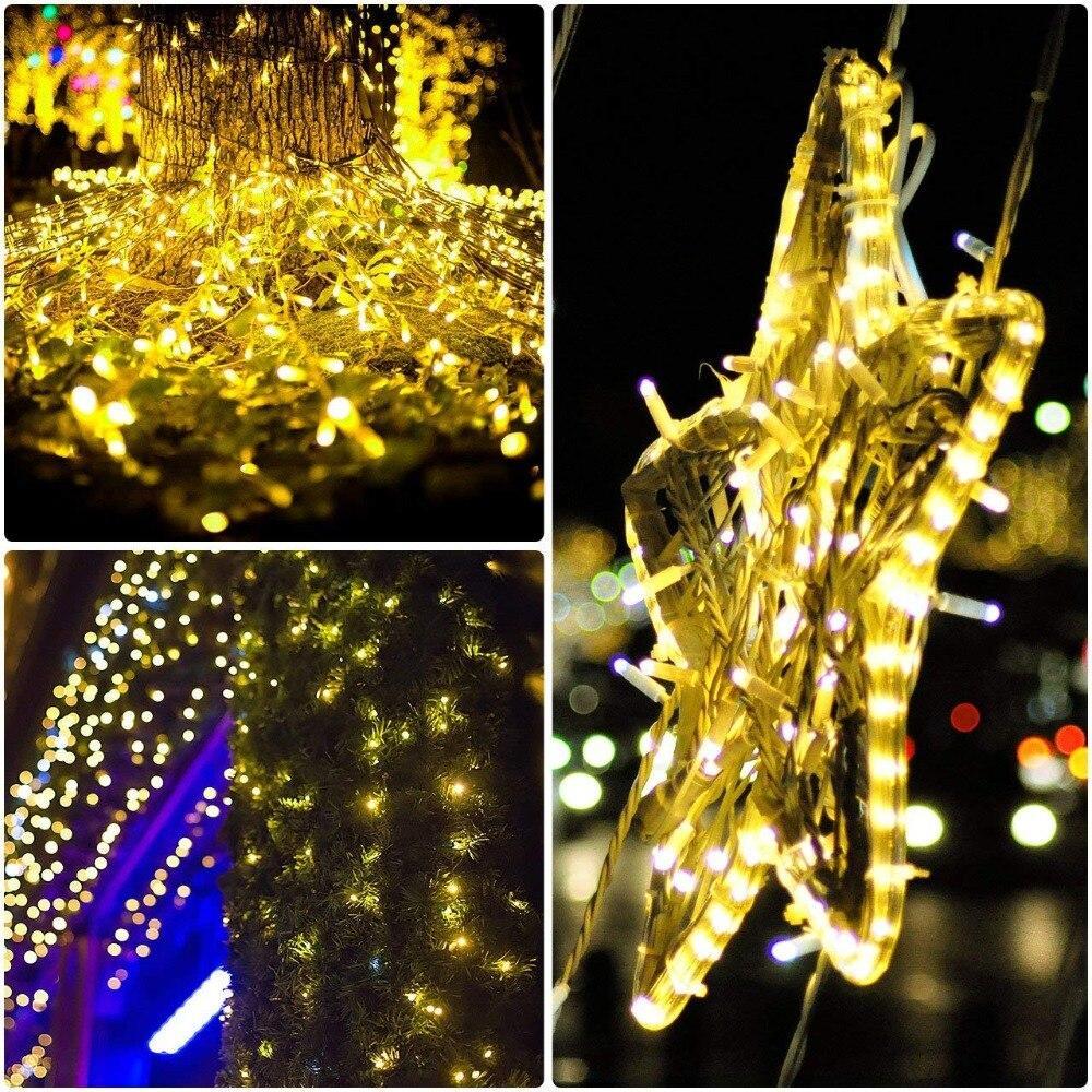 100/200/300 Leds 8 Mode Led Strip Leds Solar String Lights Fairy Holiday Christmas Party Garlands Solar Garden Waterproof Lights