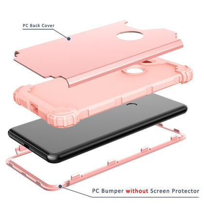 Shockproof Protective Phone Cases For Google Pixel 3 XL Case Full-Body Cover 3 in 1 Hybrid Hard PC & Soft Silicone Heavy Duty