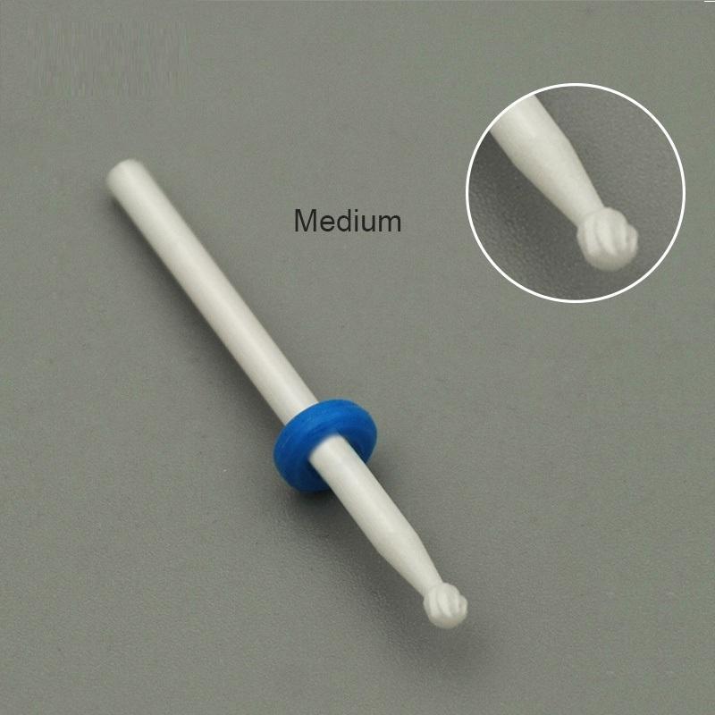 Kads Ceramic Carbide Nail Drill Bit 3/32" Electric Ceramic Cutter Nail File Manicure Pedicure Machine Tool Milling Cutters