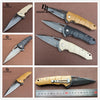 7.9" Knives 60-61Hrc D2 Blade Outdoor Survival Ball Bearing Tumbling Folding Knifes G10 Tactical Knife Utility Pocket Knives