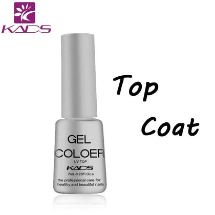 Kads Uv Gel Nail Polish 7Ml Top Coat Top Coat Primer Nail Design Nail Art Paint Manicure Led Uv Nails Polish Top Coat Lacquer (White)
