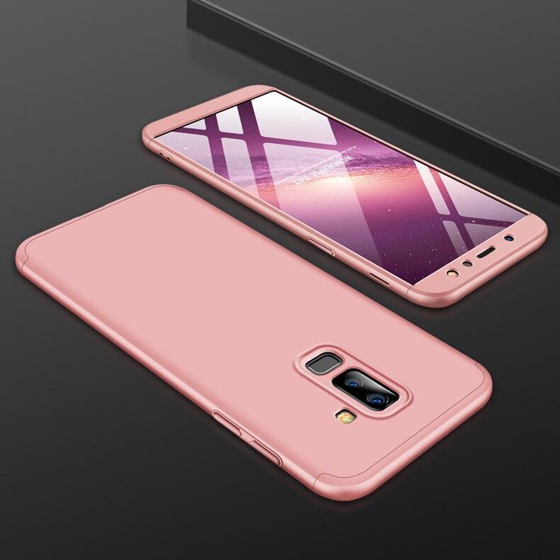 For Galaxy A6 2018 360 Degree Full Protection Hard Pc Shockproof Matte Case For Samsung Galaxy A6 Plus 2018 A6 A6+ A 6 A6Plus