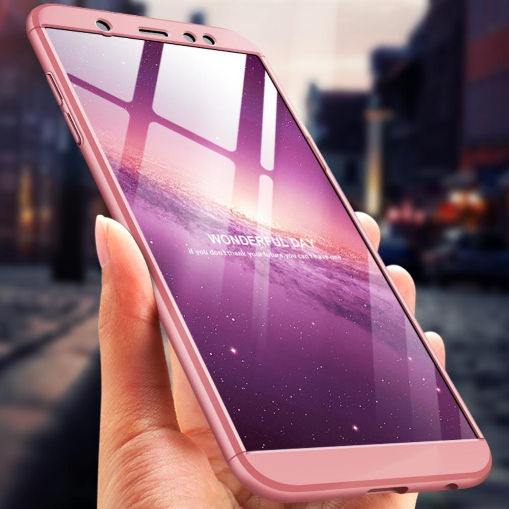 For Galaxy A6 2018 360 Degree Full Protection Hard Pc Shockproof Matte Case For Samsung Galaxy A6 Plus 2018 A6 A6+ A 6 A6Plus