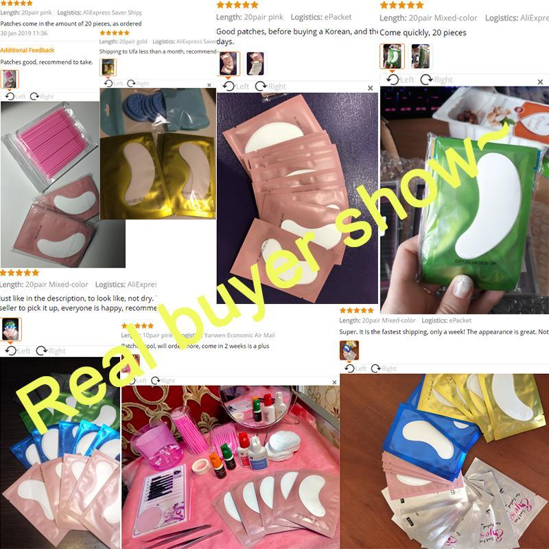 10/20 Pairs Eyelash Extension Patches Under Eye Pads For Grafting Eyelashes Paper Eye Gel Sticker Wraps Lash Patch Makeup Tool