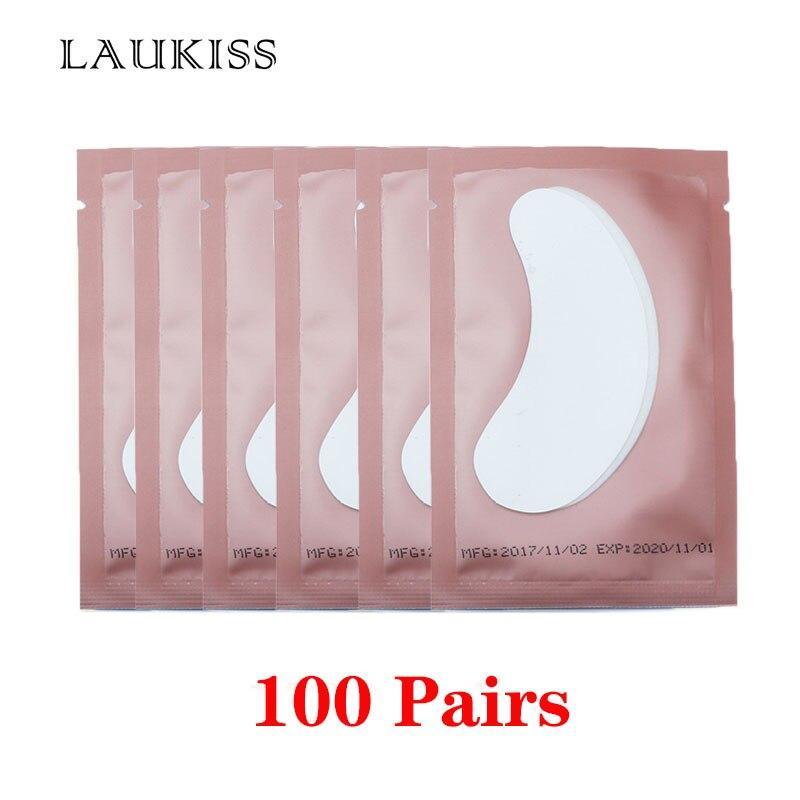 25/50/100 Pairs/Lot Patches For Eyelash Extension Under Eye Pads Paper Patches Pink Lint Free Stickers For False Eyelashes