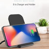 Qi Wireless Charger Metal Aluminum Stand Holder Fast Charing For Iphone X Xs Max Samsung S8 S10 9 Adaper Wireless Qucik Chargers