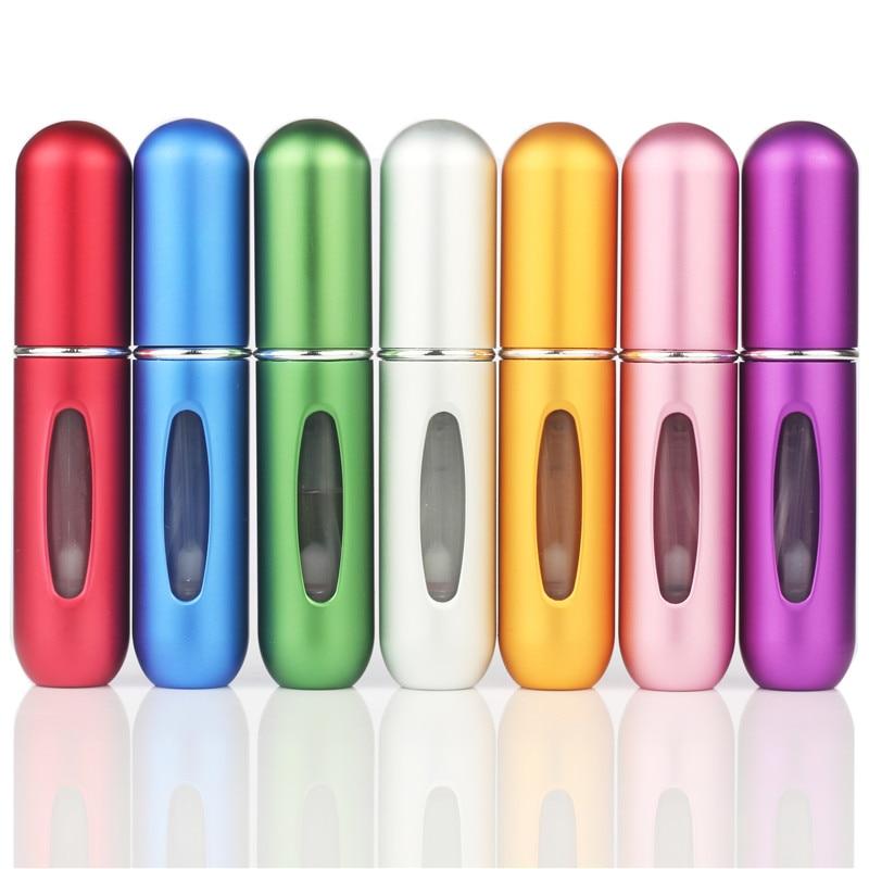 Travel Mini Refillable Conveniet Empty Atomizer Perfume Bottles Scent Pump Spray Case Parfum Airless Pump Cosmetic Container 5Cc