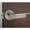 Probrico Stainless Steel Privacy/Passage Interior Door Lever Door Lock Set Brushed Nickel Bathroom Door Handle Bedroom Door Knob