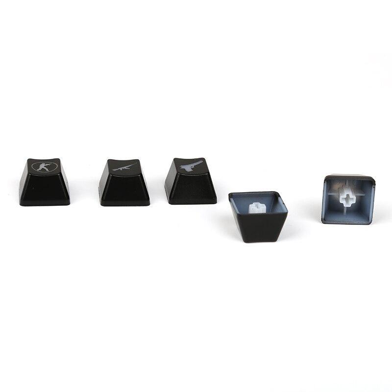 Siancs Diy Cs Go Gaming Keycaps Key Button Csgo Key Caps Game Keycap Game Accessories Mercy Abs Cap For Mechanical Keyboard (5 Pieces)