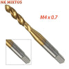 Nk Mixtos M3 M4 M5 M6 M8 High Speed Steel Hss Screw Thread Metric Spiral Hand Plug Tap Kit Set