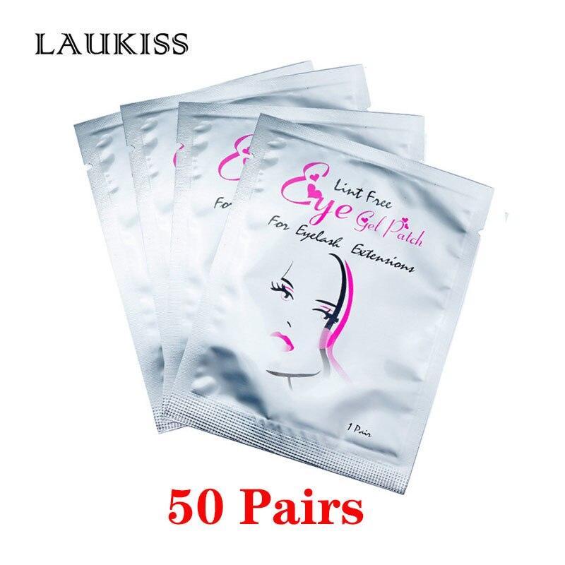 25/50/100 Pairs/Lot Patches For Eyelash Extension Under Eye Pads Paper Patches Pink Lint Free Stickers For False Eyelashes