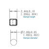2Pcs Balanced Armature Damping Damper Plugs Filters Knowles Acoustic Dampers For Shure Se215 Se315 Se425 Se535 Se846 Tf10 Lm5144