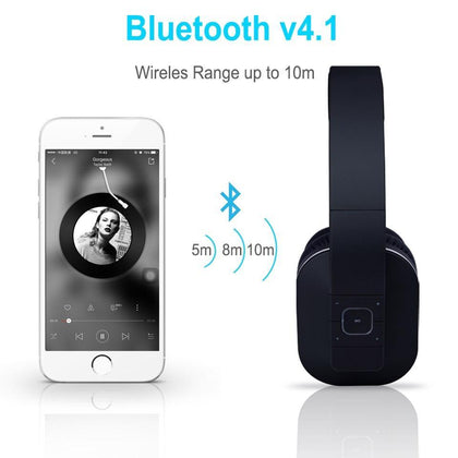 August EP650 Bluetooth Wireless Headphones with Mic/Multipoint/NFC Over Ear Bluetooth 4.1 Stereo Music aptX Headset for TV,Phone