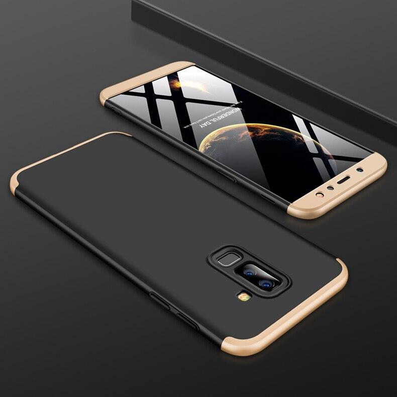 For Galaxy A6 2018 360 Degree Full Protection Hard Pc Shockproof Matte Case For Samsung Galaxy A6 Plus 2018 A6 A6+ A 6 A6Plus