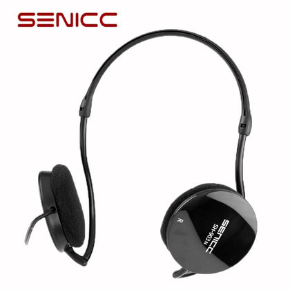 Original SENICC SH-903N Sport Stereo Extra Bass Headset Neckband Over-ear headphone with mic for Mobile Phone Light Earphone