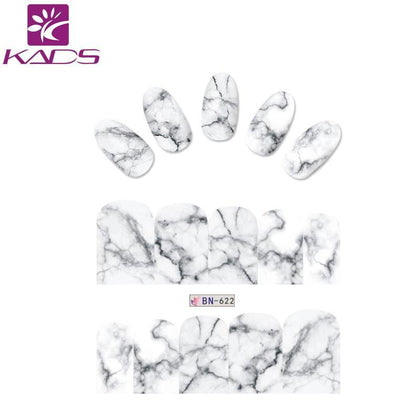 KADS Marble Series Nail Sticker Water Transfer Decal Nail Art Stickers DIY Fashion wraps Beauty Decoration Nails Accessories