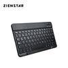 Zienstar Ultra Slim 10" Spanish Wireless Bluetooth Keyboard For Ipad,Macbook,Laptop, Computer Pc And Tablet,Rechargeable Battery (Black)