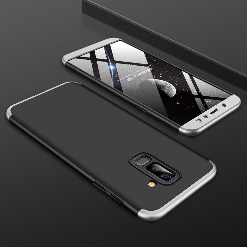 For Galaxy A6 2018 360 Degree Full Protection Hard Pc Shockproof Matte Case For Samsung Galaxy A6 Plus 2018 A6 A6+ A 6 A6Plus