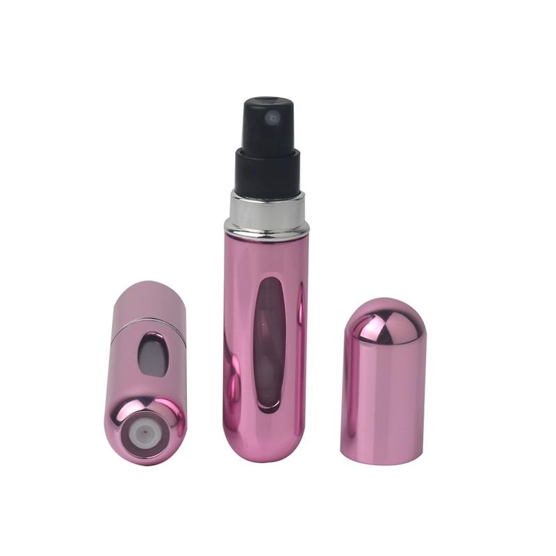 5Ml Portable Mini Refillable Perfume Bottle With Spray Scent Pump Empty Cosmetic Containers Spray Atomizer Bottle For Travel New