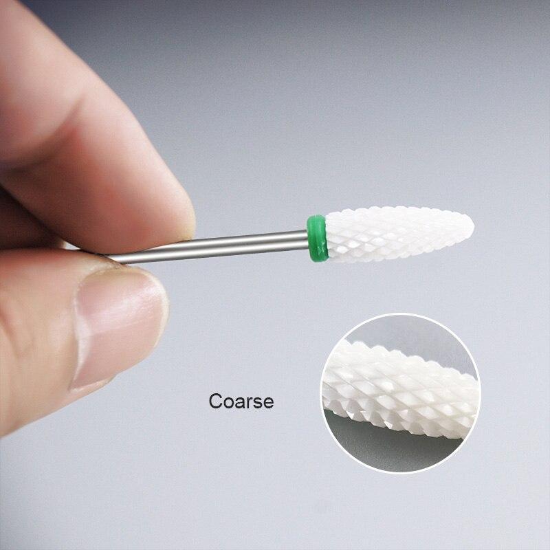 Kads Ceramic Carbide Nail Drill Bit 3/32" Electric Ceramic Cutter Nail File Manicure Pedicure Machine Tool Milling Cutters