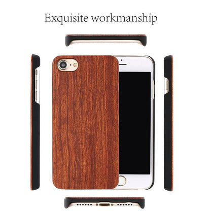 Real Wood Case For iphone X 8 7 6 6S Plus 5S SE Cover Natural Bamboo Wooden Hard Phone Cases For Samsung Galaxy S8 S6 edge Plus 