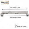 Probrico 20 Pcs 12Mm*12Mm Stainless Steel Square Bar Handle Hole Space 96Mm~320Mm Cabinet Door Knob Drawer Handle Pull Pddj27Hss