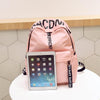 Women Canvas Backpack For School Teenagers Girls Casual Shoulder Bags Ladies Pink Letter Backpack Female Bookbag Student Bag